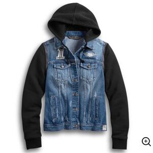 Harley Davidson zip off jacket